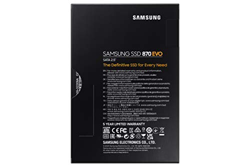 Samsung 870 EVO 1TB SATA 2.5" Internal Solid State Drive (SSD) (MZ-77E1T0)