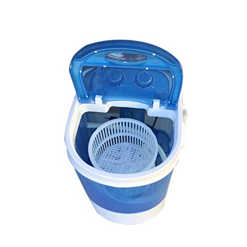 Intexca US Electric Mini Portable Compact Washing Machine for Children, Camping, Dorm - Blue Color