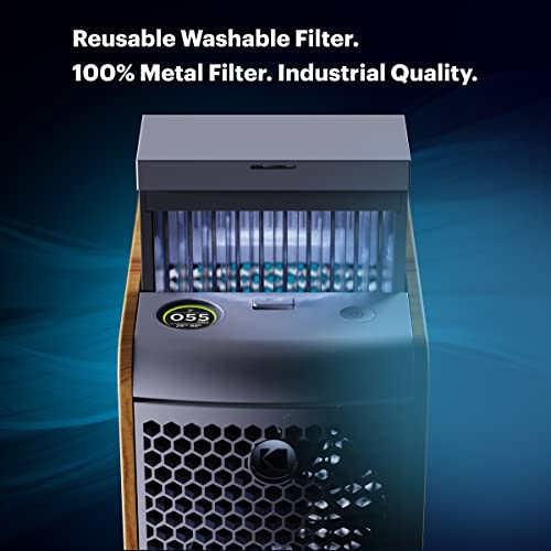 KODAK Infinio AP550 Smart Air Purifier with Reusable Filter. Large Home Dual Fan with Industrial Quality Reusable Washable Filter. Automatic Particle Sensor, iOS and Android App to Monitor Air Quality.