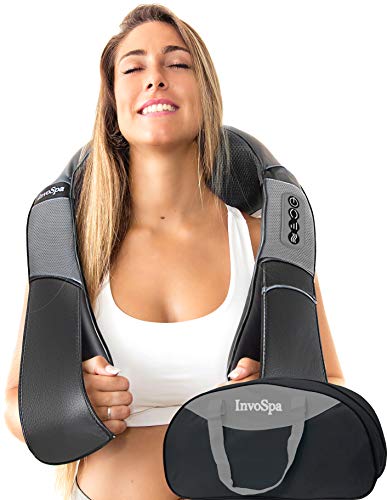 Shiatsu Back Shoulder and Neck Massager with Heat - Deep Tissue Kneading Pillow Massage - Back Massager, Shoulder Massager, Electric Full Body Massager, for Foot Leg - Gift