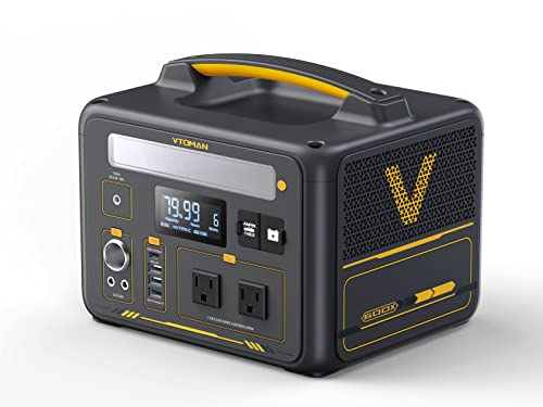VTOMAN Jump 600X Portable Power Station 600W, 299Wh LiFePO4 Battery Powered Generator with Expandable Capacity, 2x Pure Sine Wave 600W (Surge 1200W) AC Outlets, PD 60W USB-C, 3x Regulated 12V/10A DC