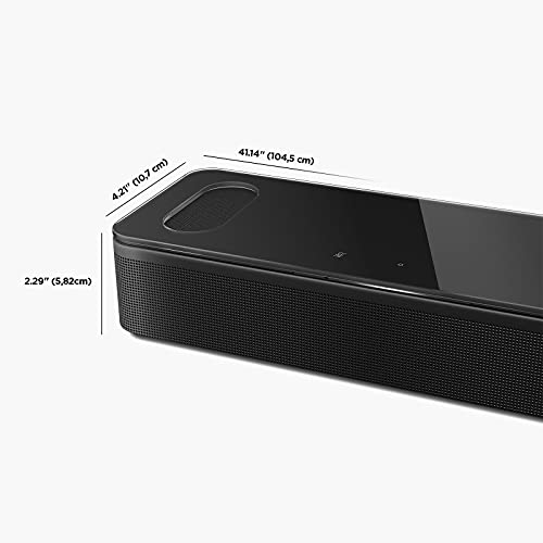 New Bose Smart Soundbar 900 Dolby Atmos with Alexa Built-in, Bluetooth connectivity - Black & 752341-0010 OmniJewel Wall Bracket, Black
