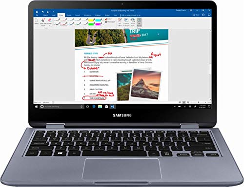 Samsung Notebook 7 Spin 2-in-1 13.3" FHD Touch-Screen Laptop Computer 2018 Newest, 8th Gen Intel Core i5 up to 3.4GHz(Beat i7-7500U), 8GB DDR4, 256GB SSD, Fingerprint Reader, WiFi, Bluetooth, Silver