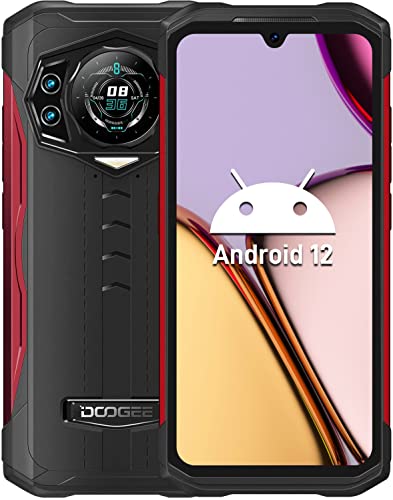 Android 12 Phones Unlocked DOOGEE S98 8GB+256GB 64MP+20MP Night Vision Camera Rugged Smartphone 33W Fast Charge 6000mAh Cell Phone Smart Rear Display Dual SIM 6.3" IP68 Waterproof NFC