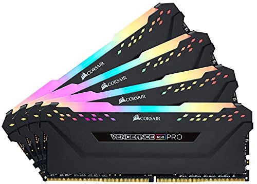 Corsair Vengeance RGB Pro 64GB (4x16GB) DDR4 3200 (PC4-25600) C16 Desktop Memory – Black