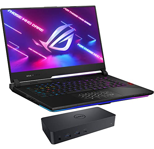 ASUS ROG Strix Scar 15 Gaming & Entertainment Laptop (AMD Ryzen 9 5900HX 8-Core, 64GB RAM, 2x8TB PCIe SSD (16TB), RTX 3080, 15.6" 165Hz 2K Quad HD (2560x1440), Win 11 Pro) with D6000 Dock