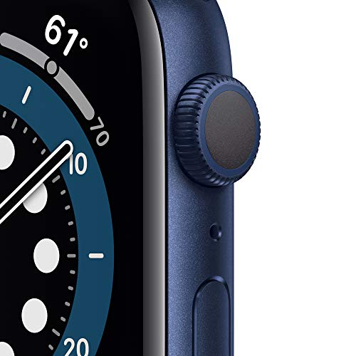 Apple Watch Series 6 (GPS, 44mm) - Blue Aluminum Case with Deep Navy Sport Band - AOP3 EVERY THING TECH 