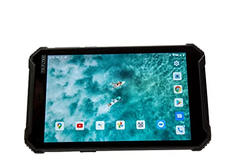 TRIPLTEK 8" PRO (4G LTE, 256GB) Ultra Bright 1200 nits, 8GB RAM, Android 10, Long Battery Life 12200mAh, Rugged Military Construction, Waterproof IP68, Brightest Tablet/Phone on The Market