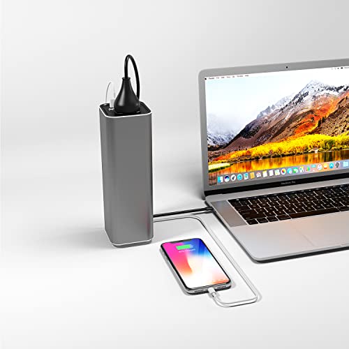 Portable Laptop Charger with AC Outlet, 31200mAh/112Wh 100W Travel Laptop Power Bank, External Battery Pack Compatible with MacBook, iPhone, Samsung, HP, Dell, Lenovo and More
