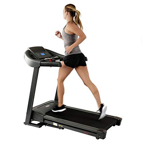 Sunny Health & Fitness T7643 Heavy Duty Walking Treadmill with 350 lb High Weight Capacity, Wide Walking Area and Folding for Storage