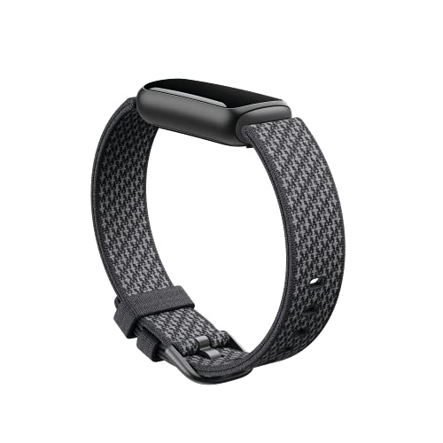 Fitbit Luxe Woven Accessory Band in Slate, Official Fitbit Product, Large