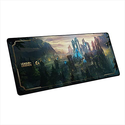 Logitech G840 XL Cloth Gaming Mouse Pad - 0.12 in Thin, Stable Rubber Base, Performance-Tuned Surface, Official League of Legends Edition