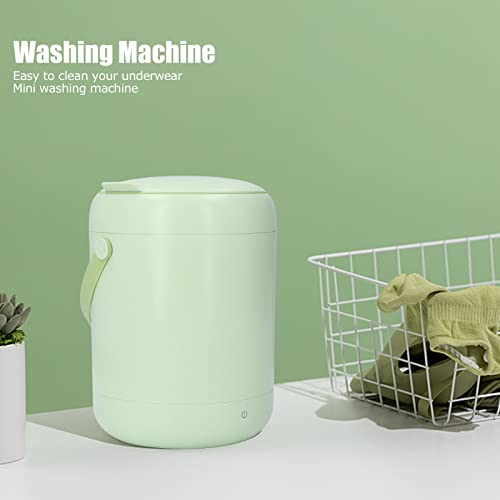 Shanbor Portable Washing Machine, Built in Draining Fence Effortless Small Cleaning Machine for Apartment green