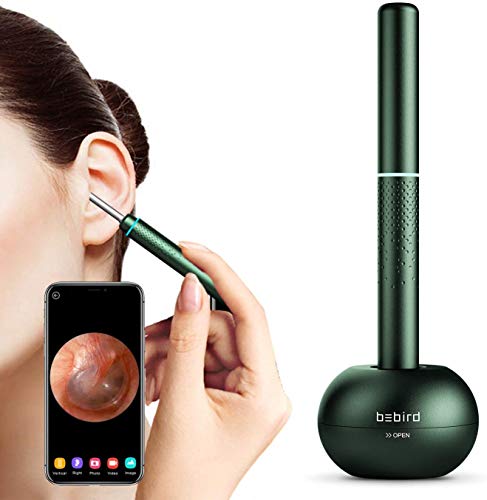 BEBIRD® M9 Pro Ear Wax Cleaner, Smart Visual Ear Cleaning Stick 3 Million Pixels HD Digital Endoscope for Earwax Cleaning Received (Green)
