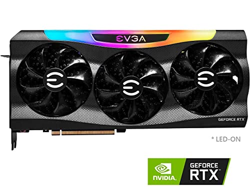 EVGA GeForce RTX 3090 Ti FTW3 Ultra Gaming Graphics Card 24GB GDDR6X, iCX3, ARGB LED, Backplate, Includes eLeash, 3X DisplayPort 1.4a 1x HDMI 2.1 w/ MT HDMI Cable