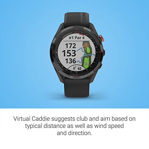 Garmin Approach S62, Premium Golf GPS Watch, Built-in Virtual Caddie, Mapping and Full Color Screen, Black (010-02200-00)