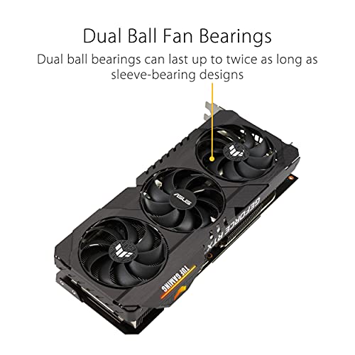 ASUS TUF Gaming NVIDIA GeForce RTX 3080 Ti Graphics Card (PCIe 4.0, 12GB GDDR6X, HDMI 2.1, DisplayPort 1.4a, Dual Ball Fan Bearings, Military-Grade Certification, GPU Tweak II)