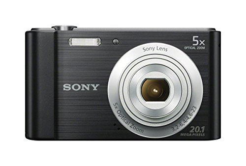 Sony DSCW800/B 20.1 MP Digital Camera (Black) (Renewed)