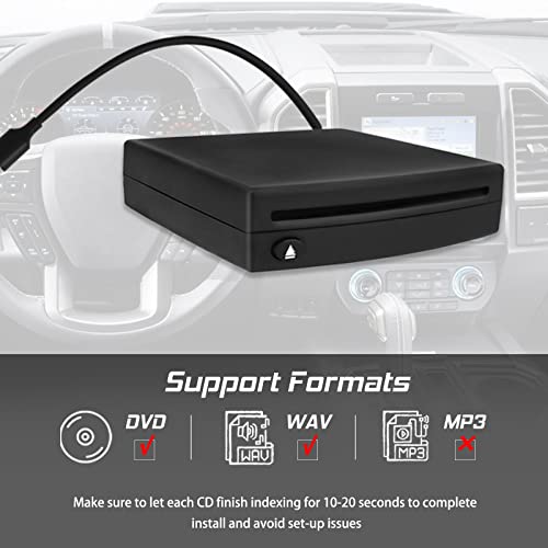 Vehicle CD Player, Cidava OE Integrated Vehicle CD Player via USB Radio Connection – (See Vehicle Fit Chart Image)