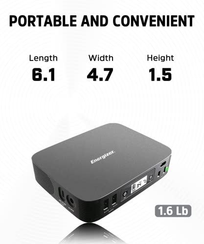 Energizer 85W Portable Power Station, 99.9Wh Backup Lithium Battery Pack with PD 45W Fast Charging, Power Bank with 110V AC Outlet, Portable Laptop Charger for Outdoor Camping Emergency Home