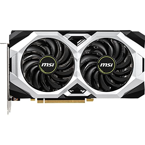 MSI Gaming GeForce RTX 2060 6GB GDRR6 192-bit HDMI/DP 1710 MHz Boost Clock Ray Tracing Turing Architecture VR Ready Graphics Card (RTX 2060 Ventus GP OC)