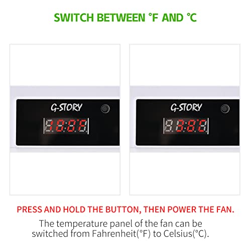 G-STORY Cooling Fan for Xbox Series S with Automatic Fan Speed Adjustable by Temperature, LED Display, High Performance Cooling, Low Noise, 3 Speed 1500/1750/2000RPM (140MM) with RGB LED