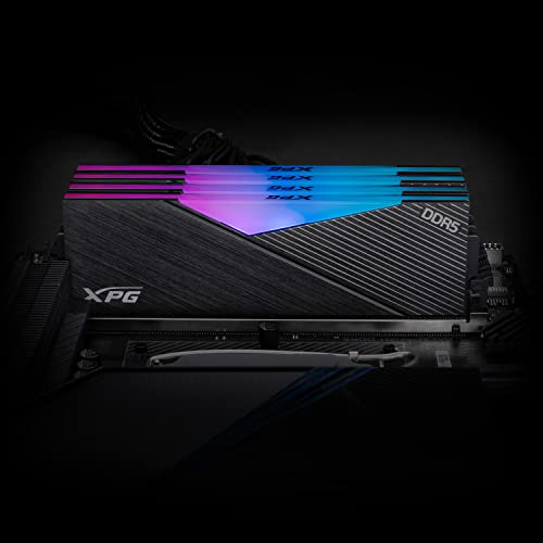 XPG Lancer DDR5 RGB 5200MHz 32GB (2x16GB) CL38-38-38 UDIMM 288-Pins Desktop SDRAM Memory RAM Kit (AX5U5200C3816G-DCLARBK)