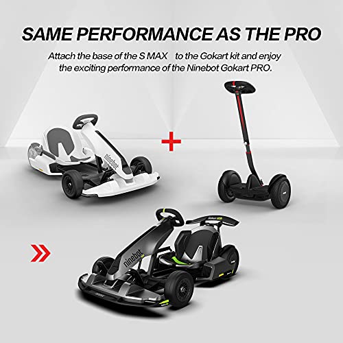 Segway Ninebot S-Max Smart Self-Balancing Electric Scooter with LED Light, Portable and Powerful, Black