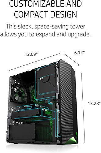 2021 Newest HP Pavilion Gaming Desktop Computer, AMD 6-Core Ryzen 5 3500 Processor(Beat i5-9400, Upto 4.1GHz), GeForce GTX 1650 Super 4 GB, 8GB RAM, 256GB PCIe NVMe SSD,Mouse and Keyboard, Win 10 Home