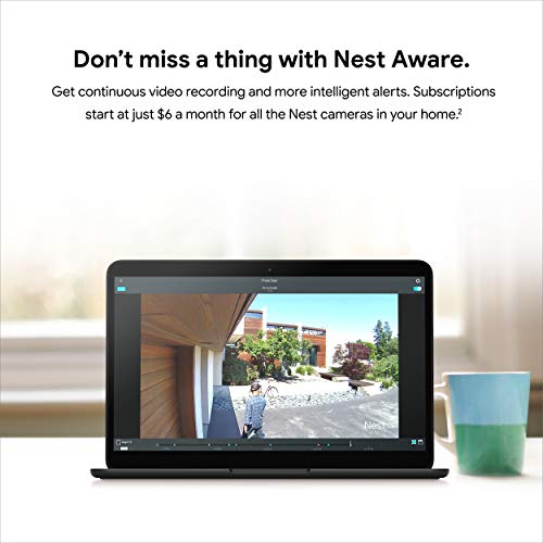 Google Nest Cam Outdoor 2-Pack - 1st Generation - Weatherproof Outdoor Camera - Surveillance Camera with Night Vision - Control with Your Phone