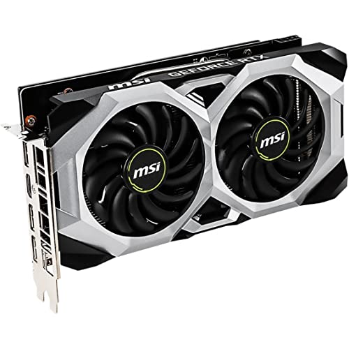 MSI Gaming GeForce RTX 2060 6GB GDRR6 192-bit HDMI/DP 1710 MHz Boost Clock Ray Tracing Turing Architecture VR Ready Graphics Card (RTX 2060 Ventus GP OC)