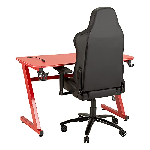 Norwood Commercial Furniture NOR-UTH3000BK-SO High-Back Racing-Style Gaming Chair, Black