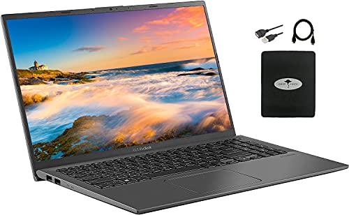 Newest ASUS Vivobook 15.6" FHD Laptop, Intel 10th Gen Quad-Core i7-1065G7 up to 3.9GHz, 12GB DDR4 RAM, 256GB PCIe SSD + 1TB HDD, WiFi, Bluetooth, Webcam, Grey, Windows 10 S, w/GM Accessories