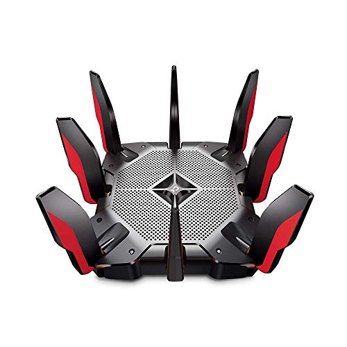 TP-Link - Archer AX11000 Tri-Band Wi-Fi 6 Router - Black/Red (Renewed)