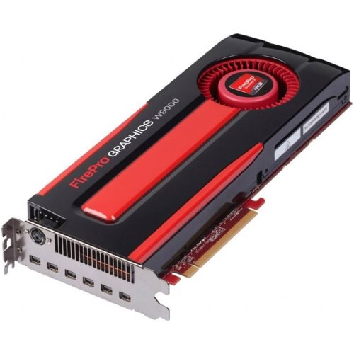 Sapphire Firepro W9000 Graphic Card . 975 Mhz Core . 6 Gb Gddr5 Sdram . Pci Express 3.0 X16 . Full. Length/Full. Height . 4096 X 2160 . Crossfire Pro . Fan Cooler . Directx 11.1, Opengl 4.2, Opencl 1.2 . Displayport "Product Type: Video Cards/Graphic Card