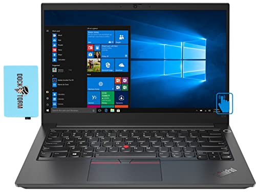 Lenovo ThinkPad E14 Gen 2 Business Laptop 14.0" 60Hz Touch FHD IPS Display (Intel i5-1135G7 4-Core, Intel Iris Xe, 16GB RAM, 256GB PCIe SSD, Backlit KB, FP, WiFi 6, BT 5.1, HD Webcam, Win11P) w/Hub