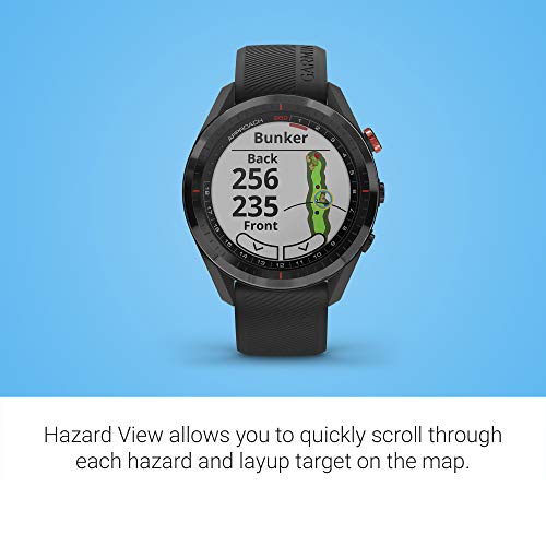 Garmin Approach S62, Premium Golf GPS Watch, Built-in Virtual Caddie, Mapping and Full Color Screen, Black (010-02200-00)