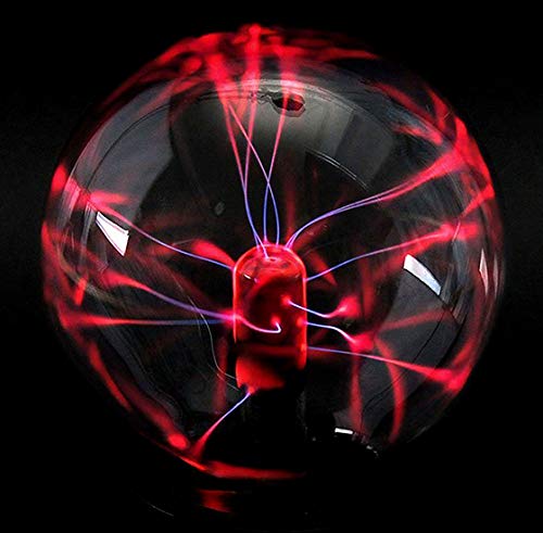 PowerTRC USB 3" Diameter Powered Plasma Ball | USB or (2 X AA) Powered | Science Toy | Electronic Plasma Light Gadget | Desk Toy | Classroom Accessory