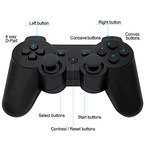 Ceozon PS3 Controller Wireless Play-station 3 Controller Wireless Bluetooth for Sony Play-station 3 Remote Wireless Joystick with Charging Cables 2 Pack Black + Green