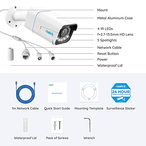 REOLINK 4K Outdoor Security Cameras RLC-820A(Pack of 2) Bundle with RLC-811A and RLC-822A, Smart Human/Vehicle Detection, Work with Smart Home, Timelapse, 256GB Micro SD Card (not Included) Storage