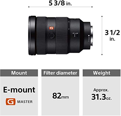 Sony SEL2470GM E-Mount Camera Lens: FE 24-70 mm F2.8 G Master Full Frame Standard Zoom Lens