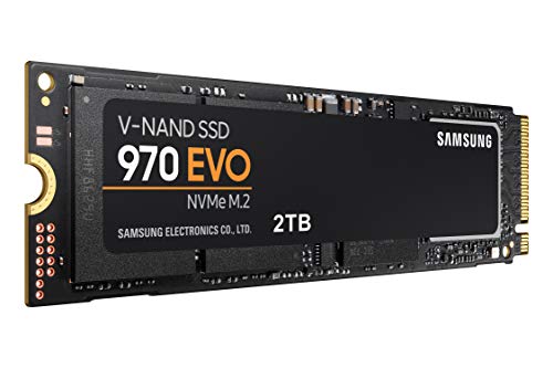 SAMSUNG 970 EVO SSD 2TB - M.2 NVMe Interface Internal Solid State Drive with V-NAND Technology (MZ-V7E2T0BW)