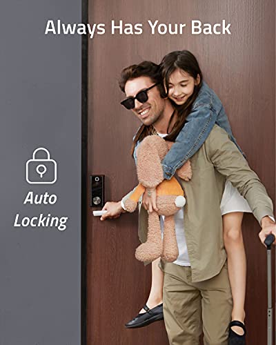 eufy Security Smart Lock Touch & Wi-Fi, Fingerprint Scanner, Keyless Entry Door Lock, Smart Wi-Fi Lock, Bluetooth Electronic Deadbolt, Touchscreen Keypad, BHMA Certified, IP65 Weatherproofing