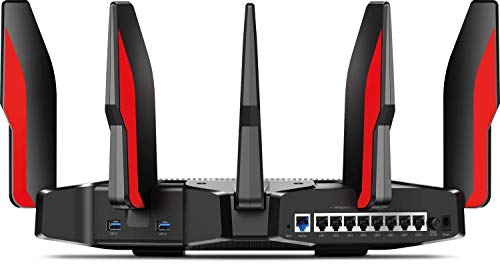 TP-Link AC5400 Tri Band WiFi Gaming Router(Archer C5400X) – MU-MIMO Wireless Router, 1.8GHz Quad-Core 64-bit CPU, Game First Priority, Link Aggregation, 16GB Storage, Airtime Fairness