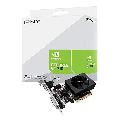 PNY NVIDIA GeForce GT 710 2GB DDR3 VGA/DVI/HDMI Low Profile PCI-Express Video Card