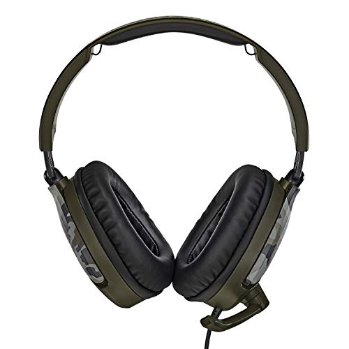 Turtle Beach Recon 70 Multiplatform Gaming Headset for Xbox Series X, Xbox Series S, Xbox One, PS5, PS4, PlayStation, Nintendo Switch, Mobile,& PC with 3.5mm-Flip-to-Mute Mic, 40mm Speakers-Green Camo