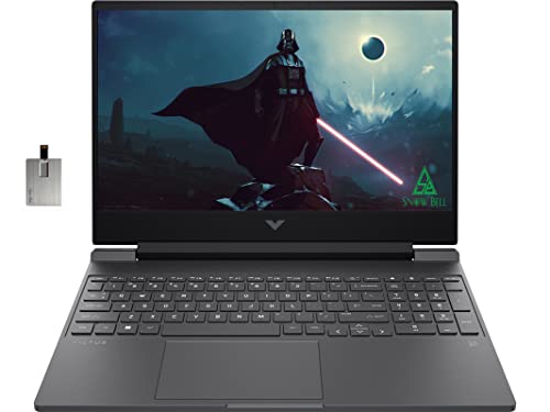 2022 HP Victus 15.6" 144Hz Gaming Laptop, Intel 12th Core i5-12450H, 8GB RAM, 512GB PCIe SSD, NVIDIA GeForce RTX 1650 Graphics 4GB, Backlit Keyboard, Windows 11 Pro, Mica Silver, 32GB USB Card