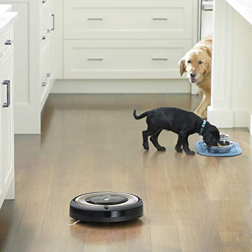 iRobot Roomba E6 (6199) Robot Vacuum - Wi-Fi Connected, Compatible with Alexa, Ideal for Pet Hair, Carpets, Hard, Self-Charging Robotic Vacuum, Sand Dust (Renewed)