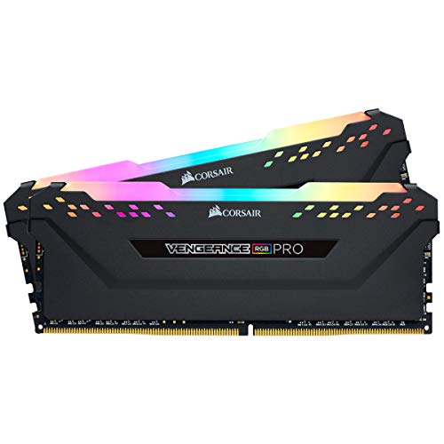 CORSAIR VENGEANCE RGB PRO 32GB (2x16GB) DDR4 3600 (PC4-28800) C18 Desktop Memory – Black