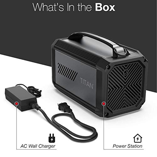 X-Doria Raptic Titan Portable Power Station (Formerly Defense Titan), 225Wh Backup Lithium Battery, Generator for Outdoors Camping Festivals Travel Emergency